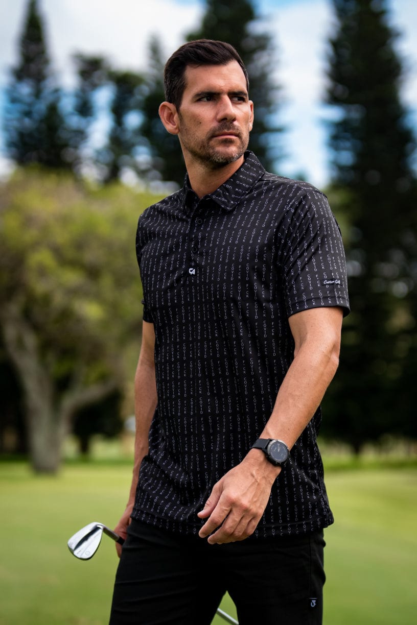 Golf clearance polo black