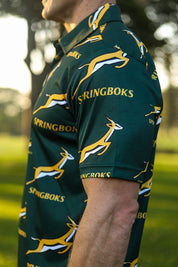 CA Springbok Golf Shirt | Green Bokke