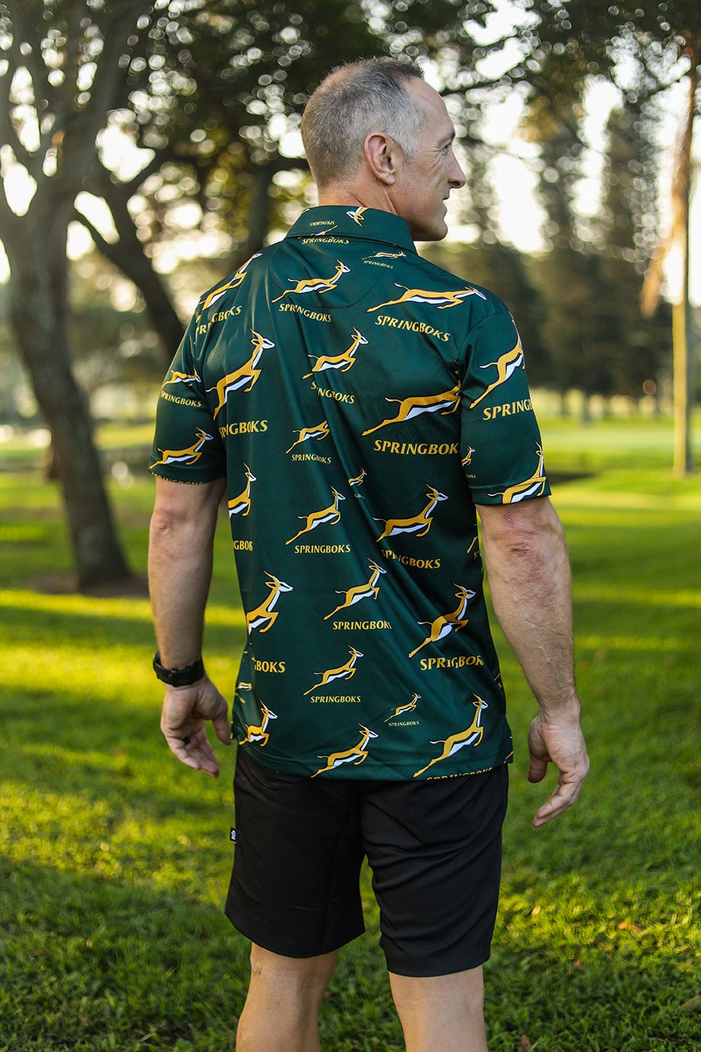 CA Springbok Golf Shirt | Green Bokke