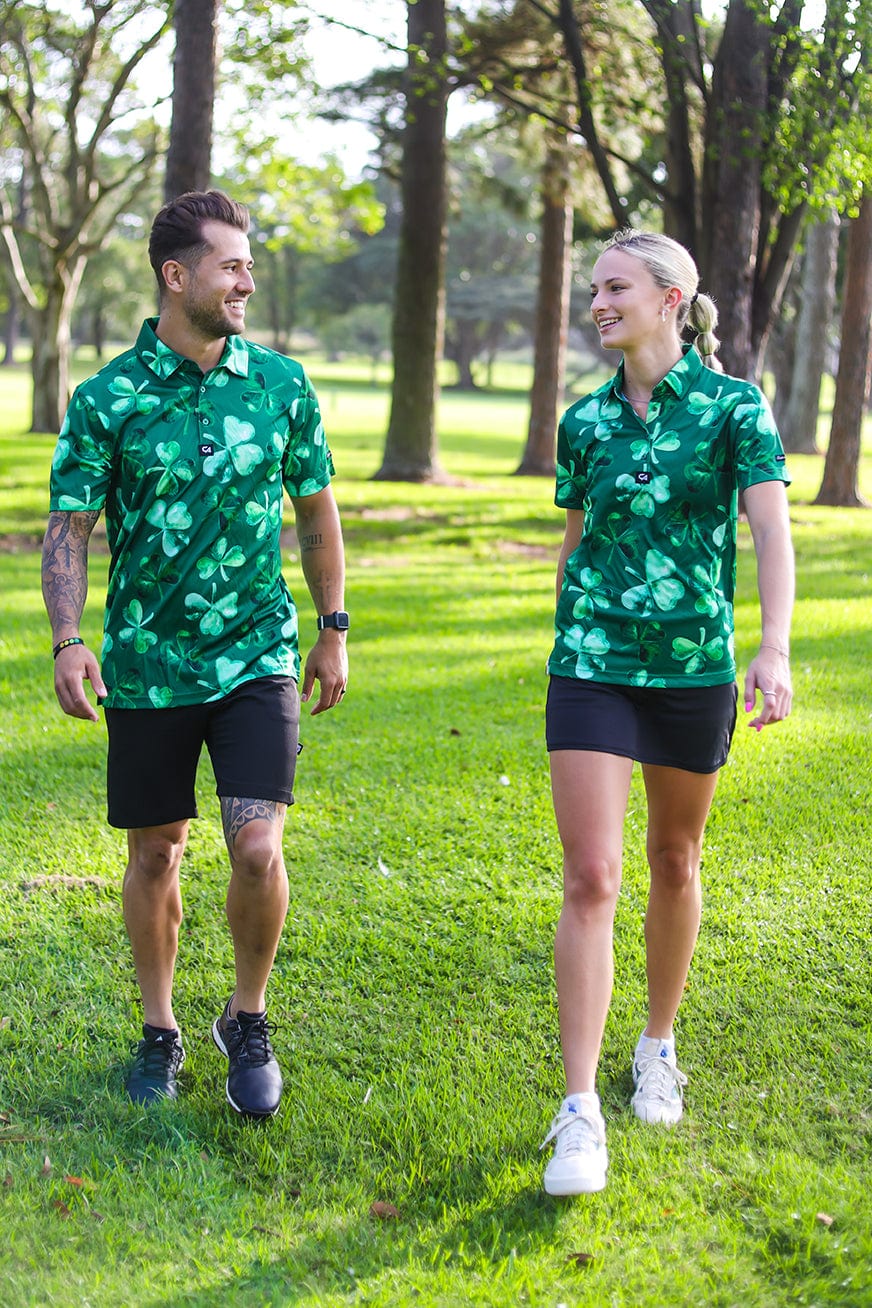 CA Funky Golf Shirt | Lucky Clovers