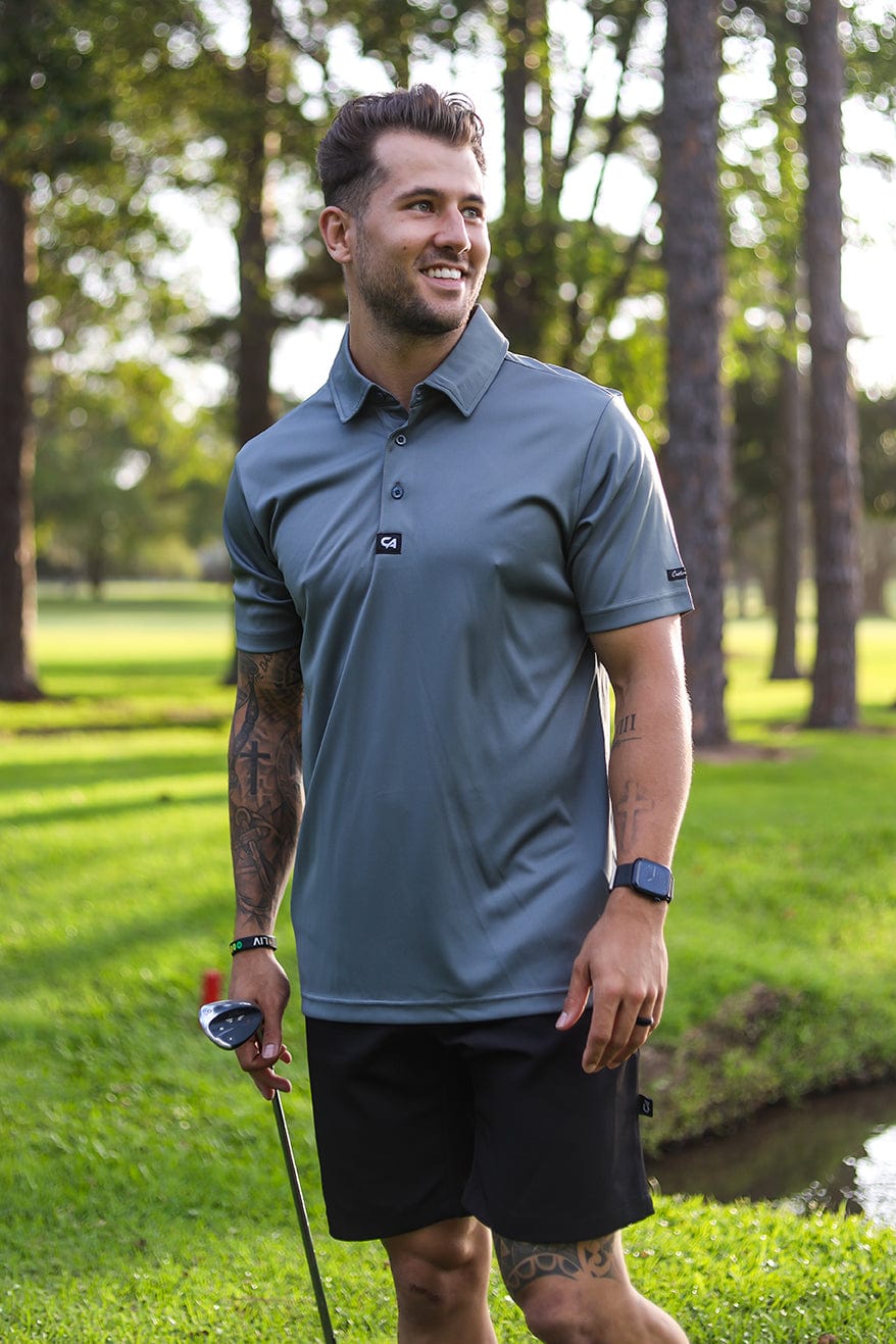 CA Iconic Golf Shirt | Dark Grey