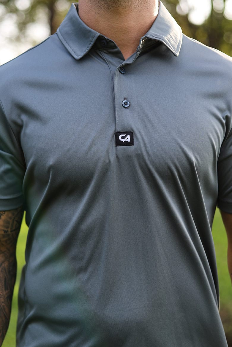 CA Iconic Golf Shirt | Dark Grey