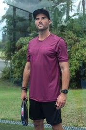 CA Padel Shirt | Maroon Wrap