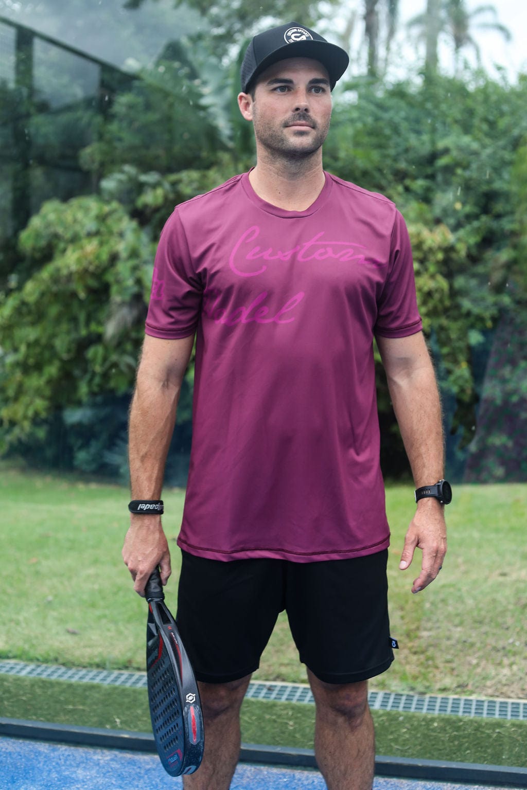 CA Padel Shirt | Maroon Wrap