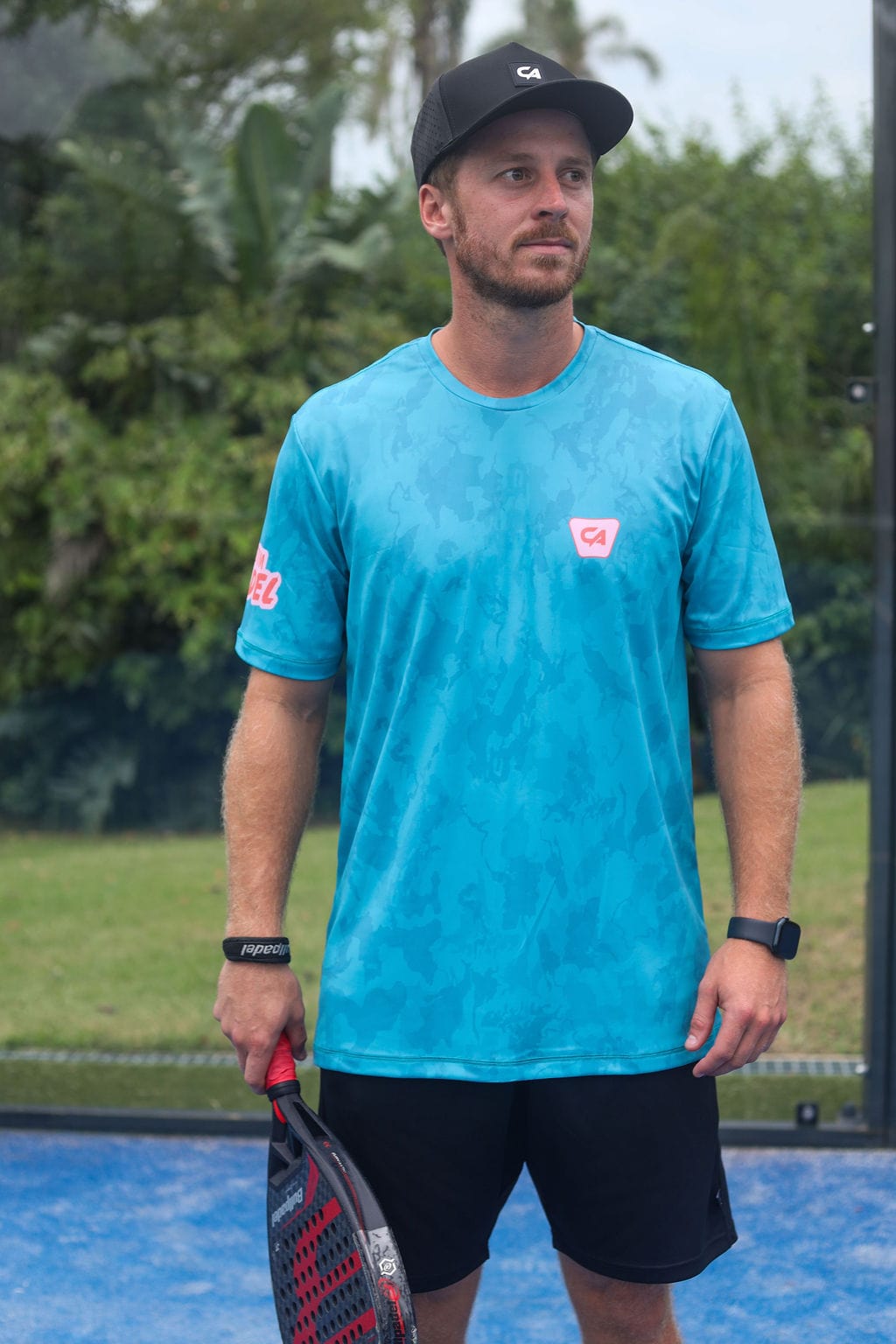 CA Padel Shirt | Turquoise Camo