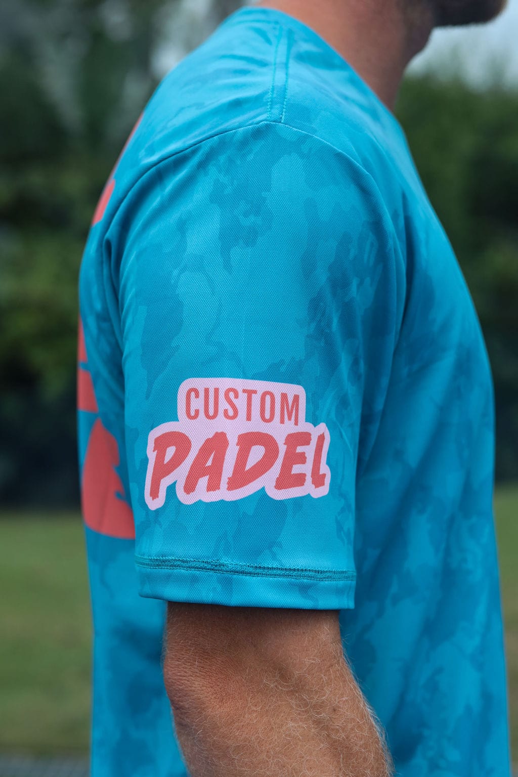 CA Padel Shirt | Turquoise Camo