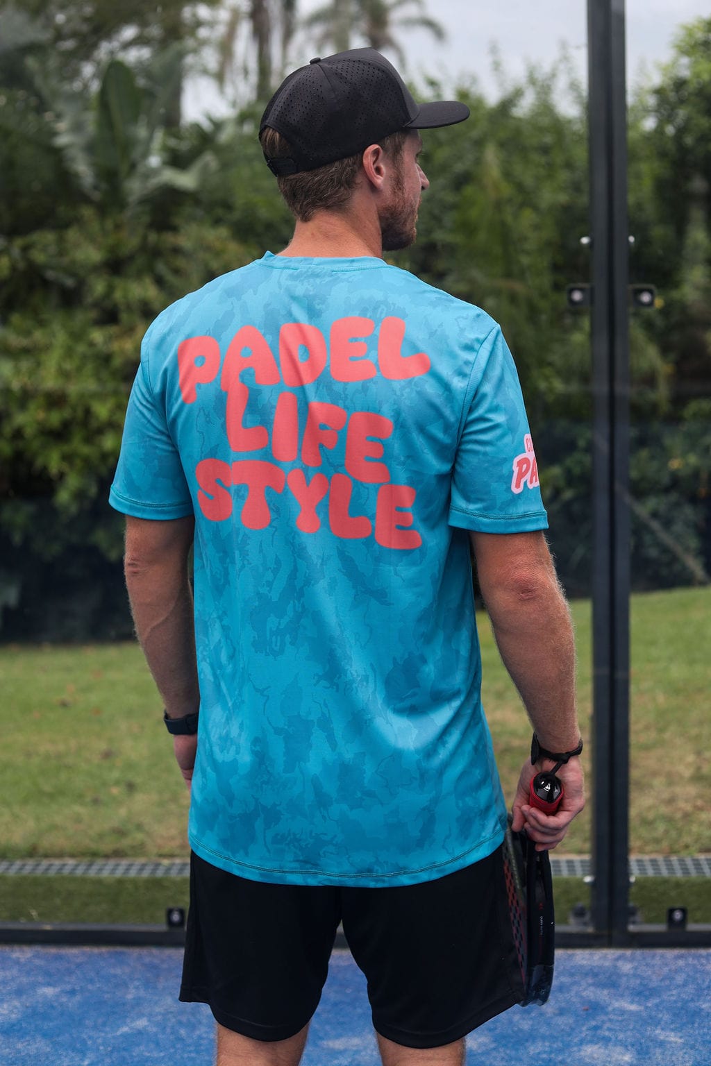 CA Padel Shirt | Turquoise Camo