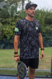 CA Padel Shirt | Black Camo