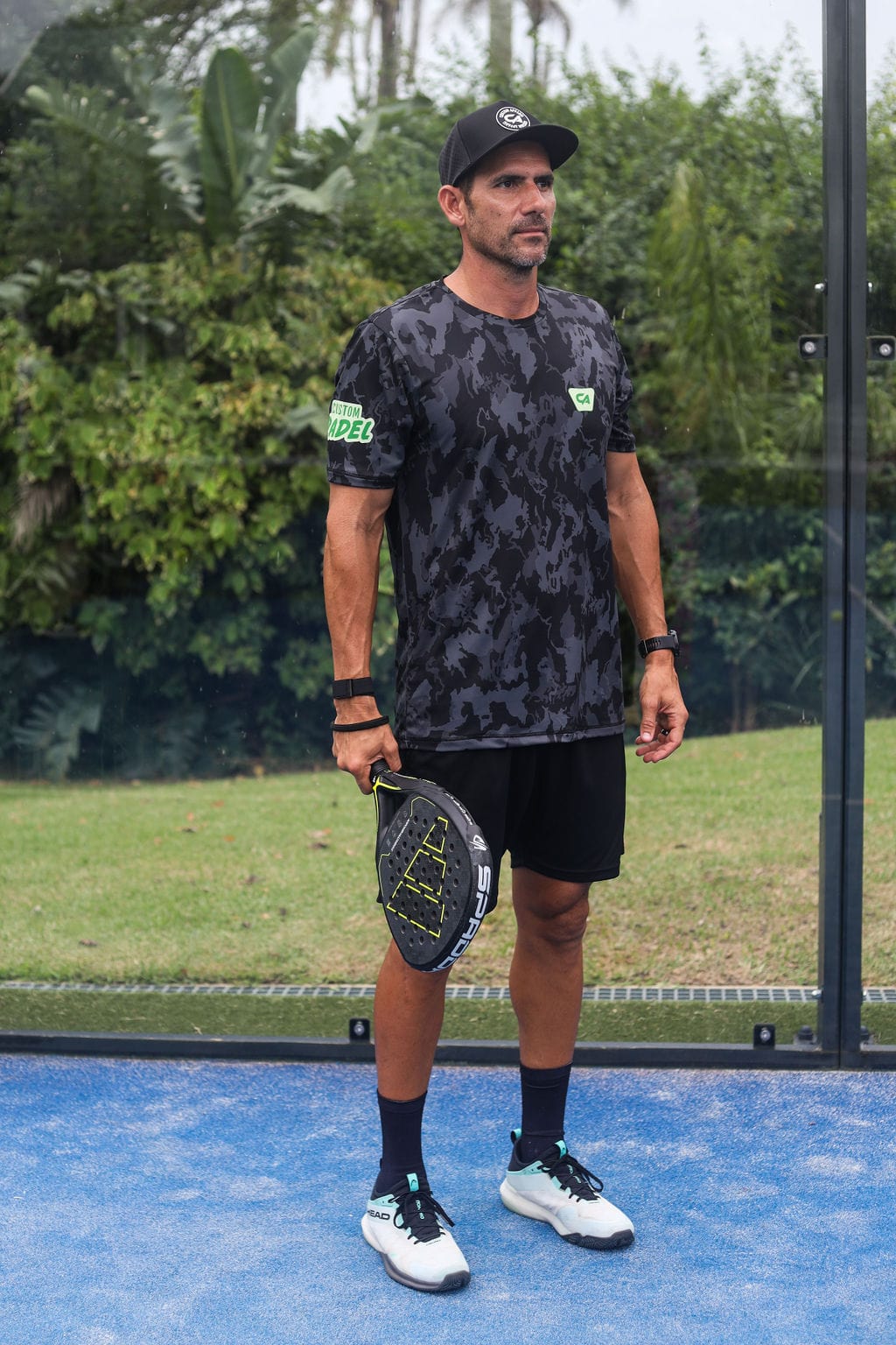 CA Padel Shirt | Black Camo