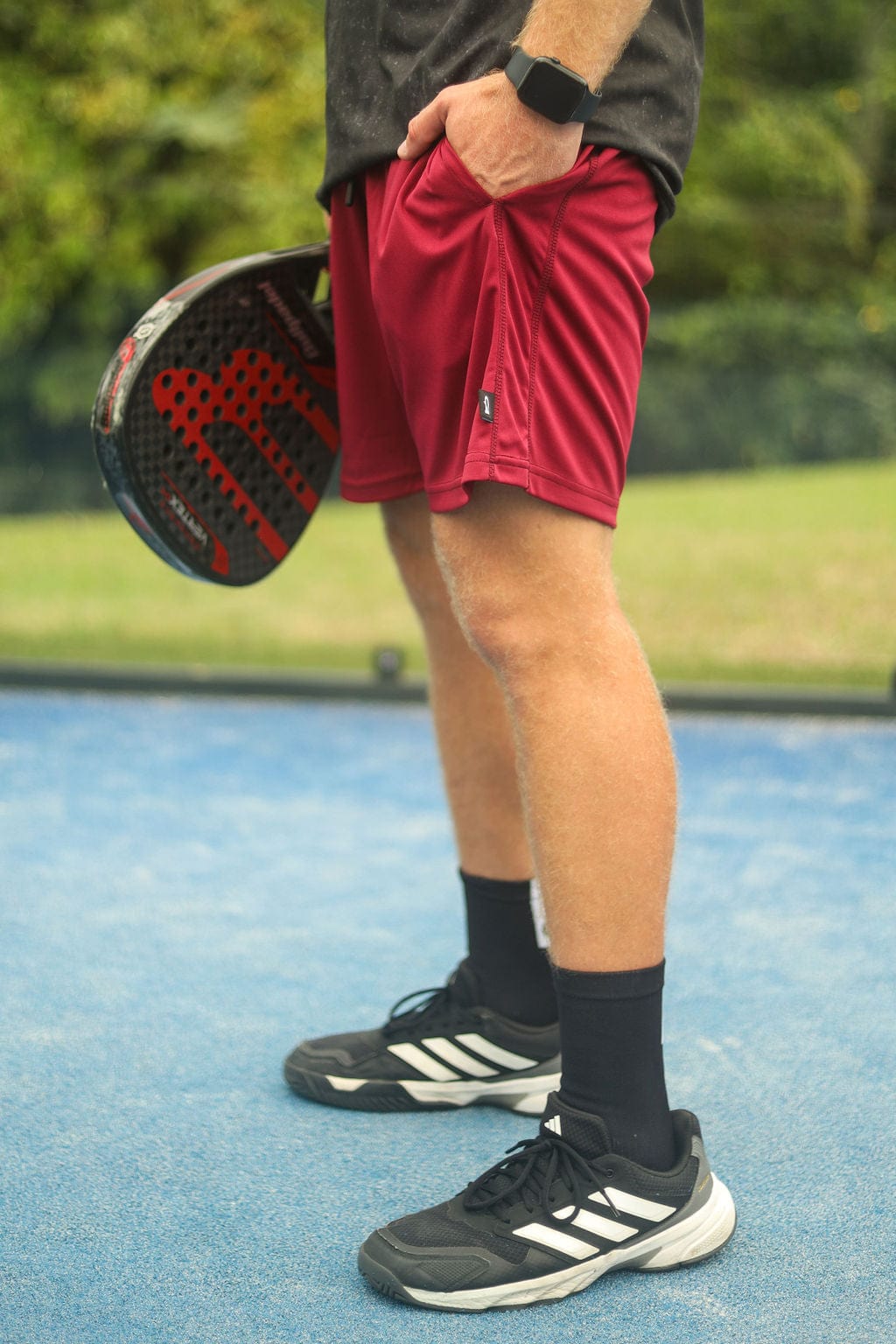 CA Padel Shorts | Burgundy