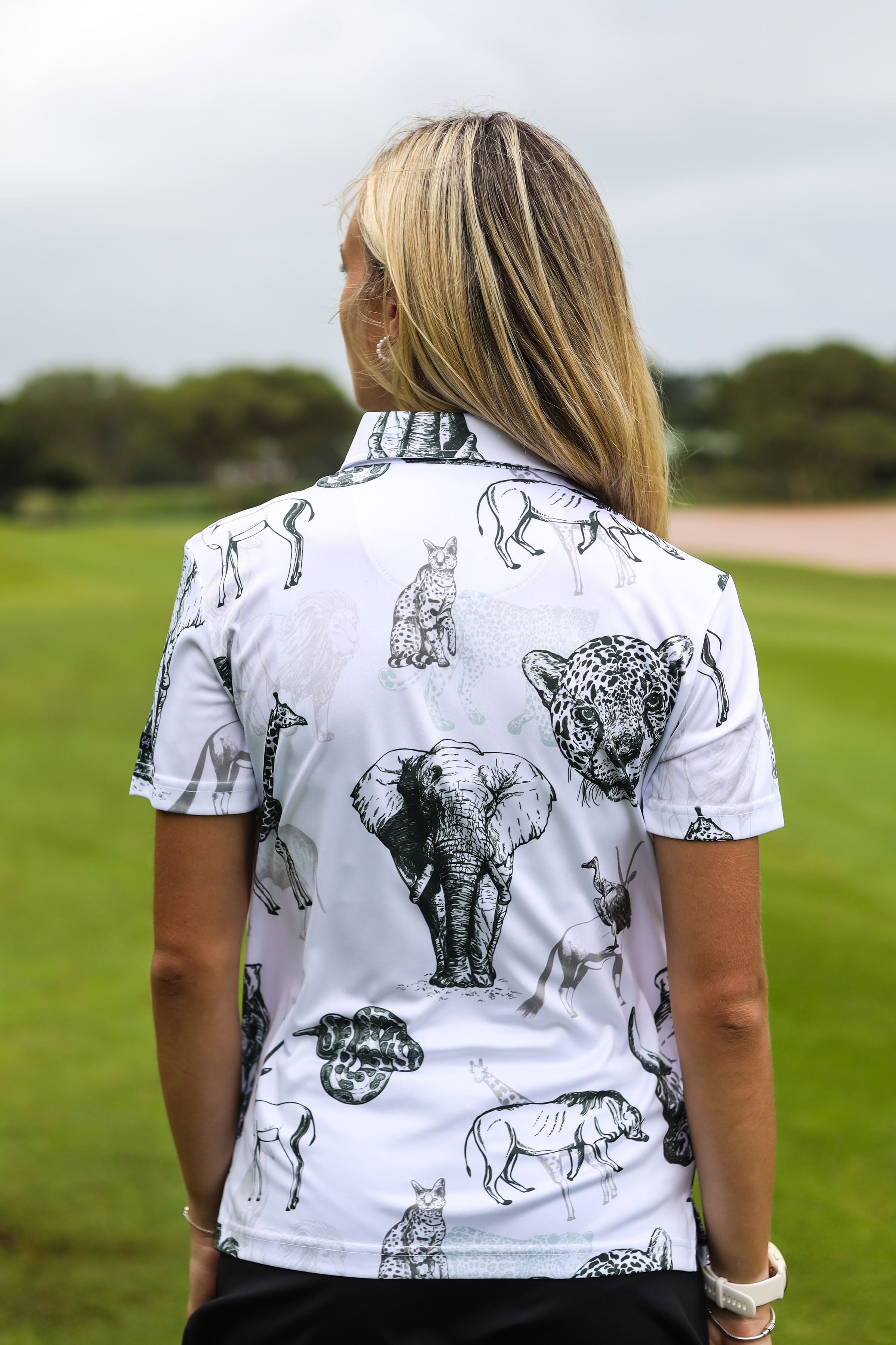 CA Ladies Funky Golf Shirt | Wild Animals