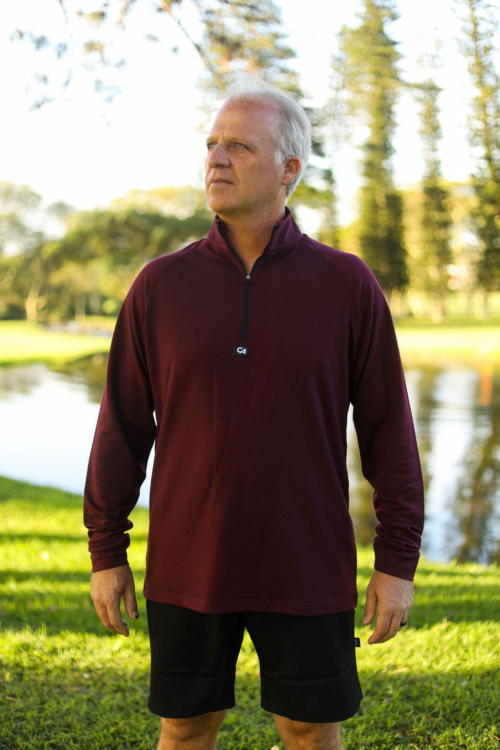 CA Apex Golf Jersey | Burgundy