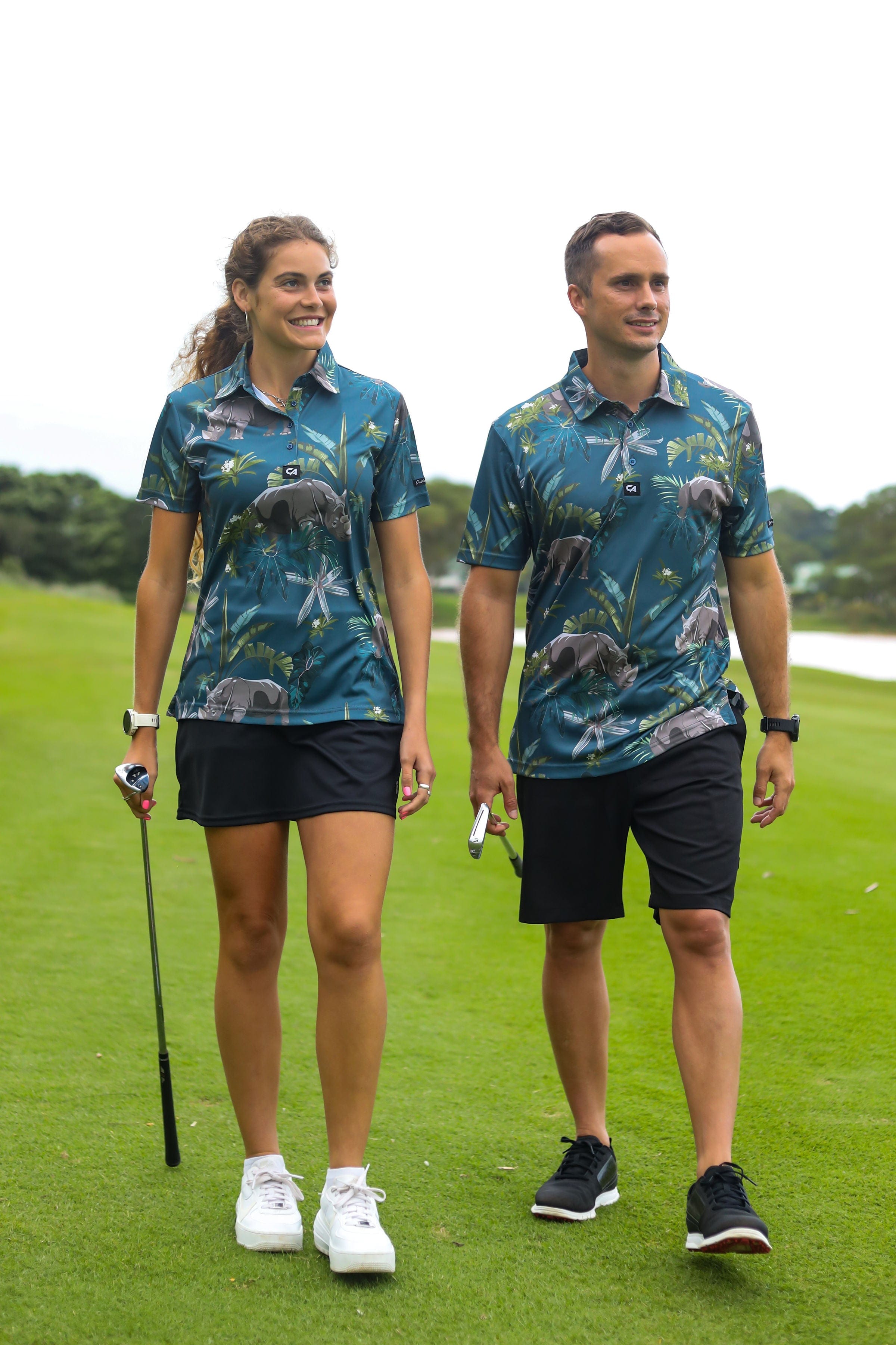 CA Ladies Funky Golf Shirt | Rhino's In The Wild