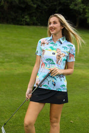 CA Ladies Funky Golf Shirt | Safari