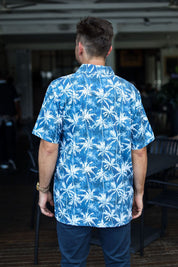 CA Mens Button-Up | Evening Palms