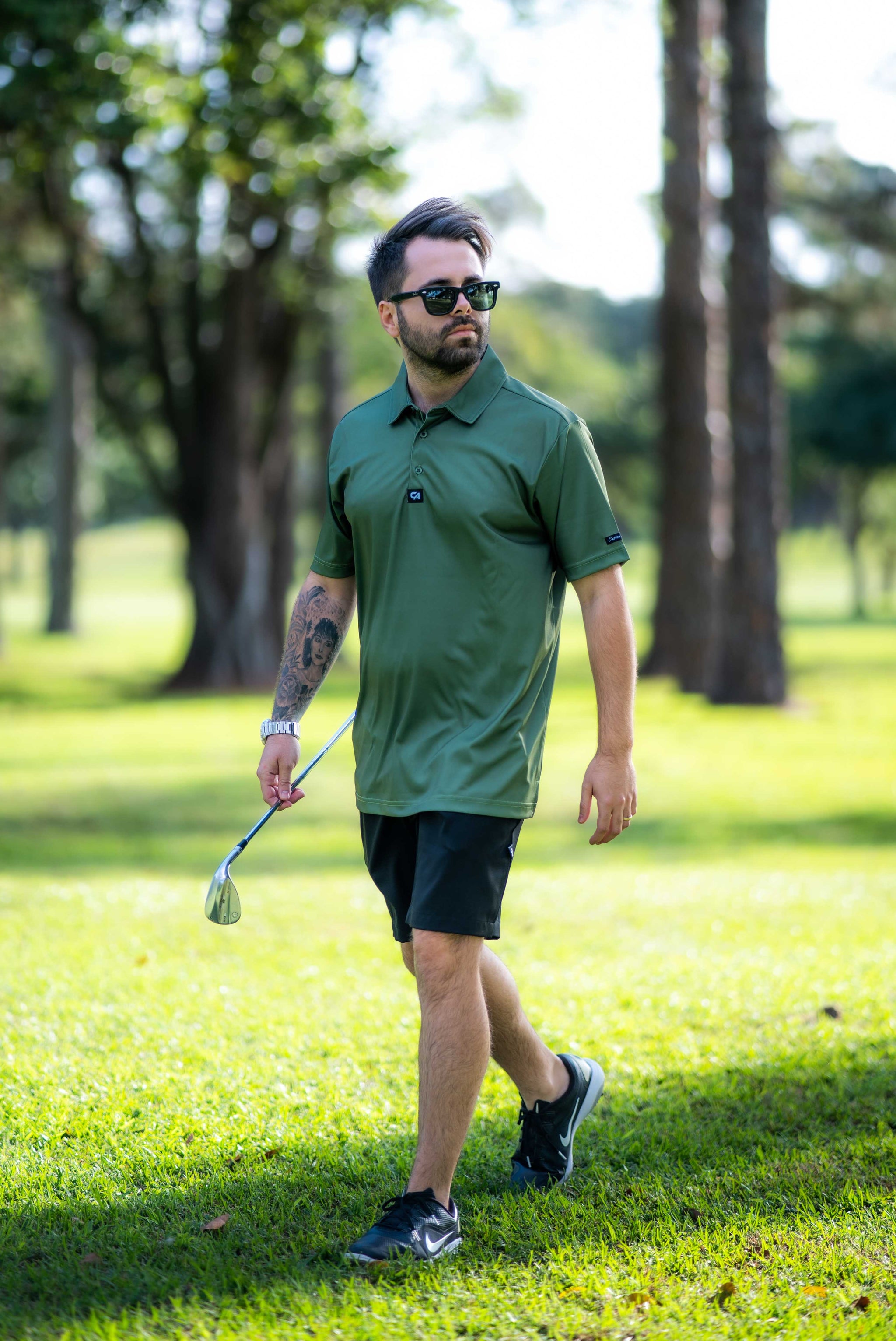 Olive green 2025 golf shirt