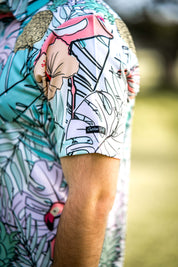 CA Funky Golf Shirt | Pastel Jungle