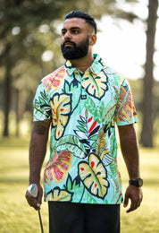 CA Funky Golf Shirt | Leafy Greens