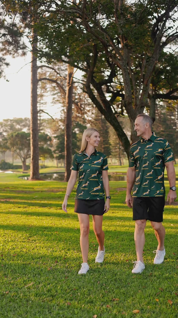 CA Springbok Golf Shirt | Green Bokke